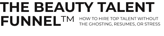 The Beauty Talent Funnel diagram header
